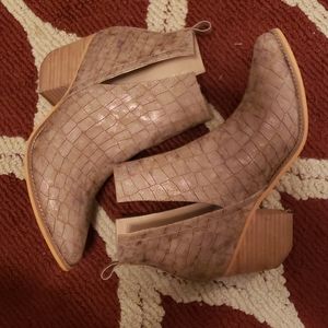 Booties,  worn twice! Size 10